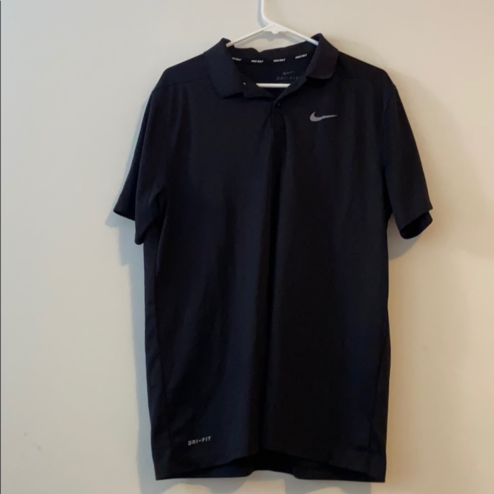 Black Nike Drifit Polo